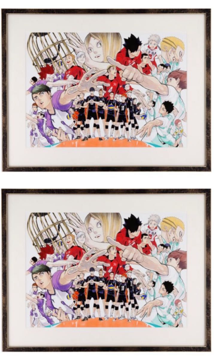 ハイキュー展 複製原画 2枚セット 烏野高校vs ライバルたち ハイキュー展 複製原画 2枚セット 烏野高校vs ライバルたち
