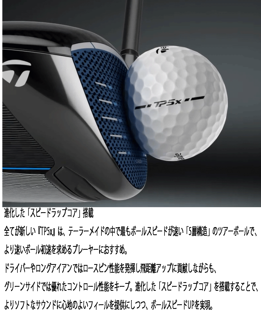 新品■テーラーメイド■2024.2■NEW TP5X■PIX■１０ダース■圧倒的なボール初速を?qū)g現(xiàn)する、新スピードラップコアを搭載■正規(guī)品
