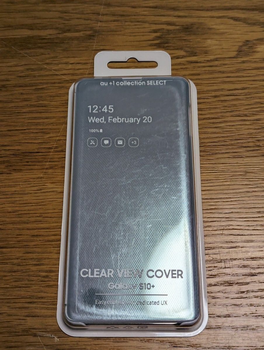 新品未使用　純正Galaxy S10+ CLEAR VIEW COVERケース