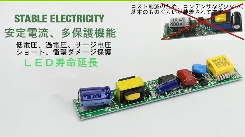 高輝度　ホワイト/ハロゲン電球色LED蛍光灯 器具一体型/直管型 10本セット　ヒートシンク搭載 80W級　led蛍光灯 昼光色 120cm_画像5