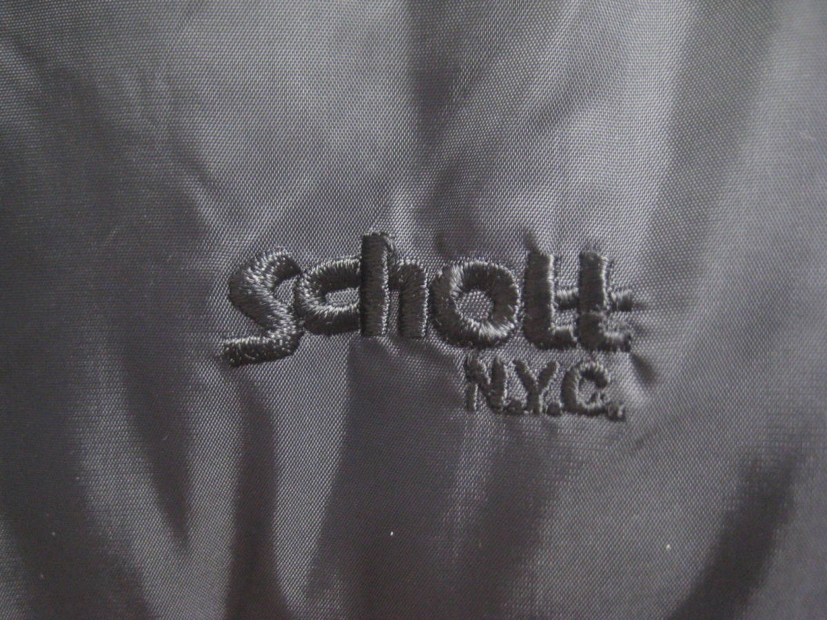 一点物!! Schott NYC ショット リバーシブル ロゴ ダウンジャケット サイズ S_画像6