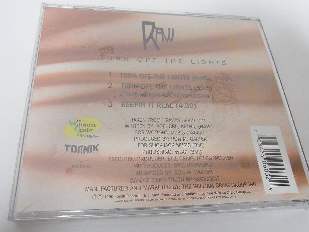 【CD】 RAW / Turn Off The Lights 1996 US ORIGINAL 未開封の画像2