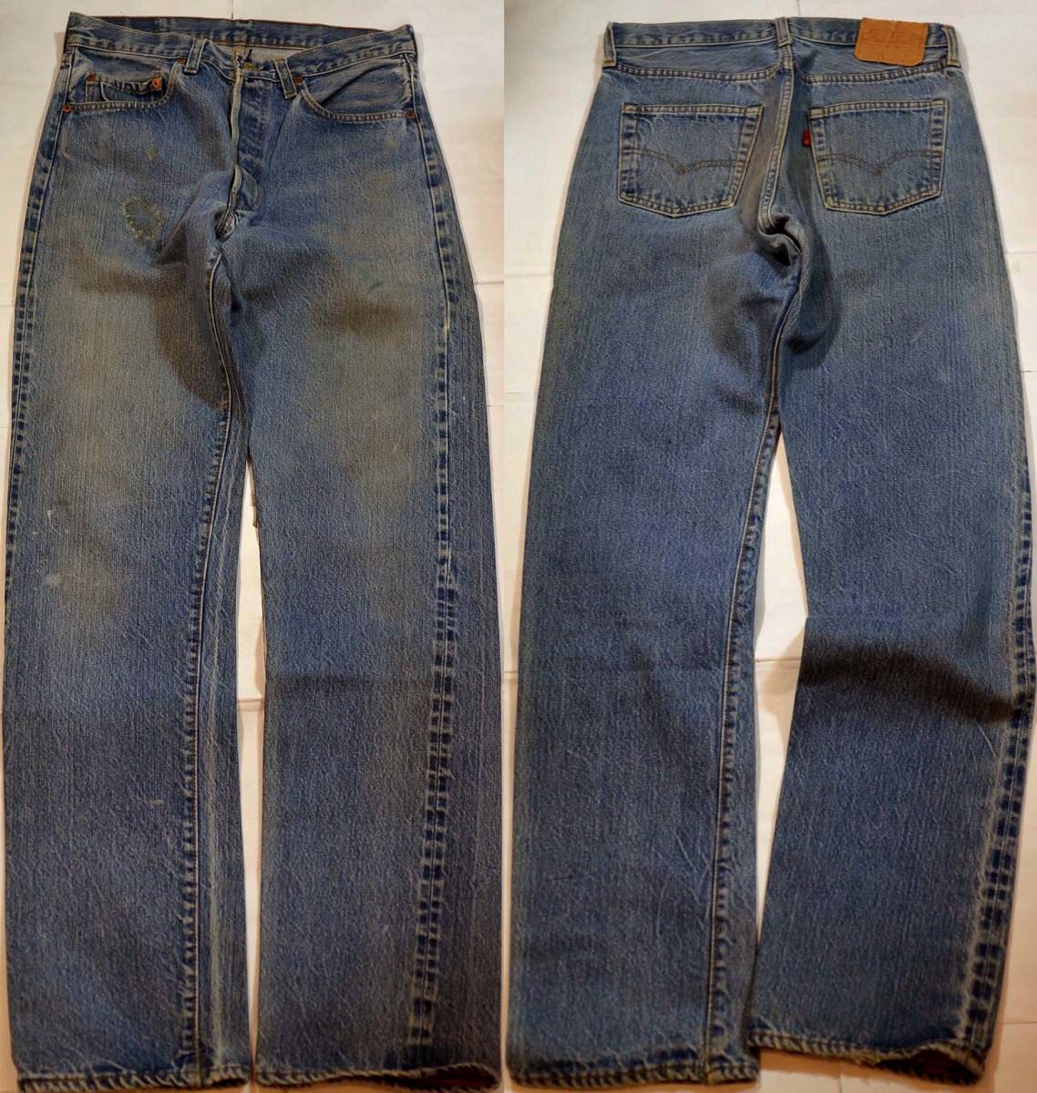 信頼 h377/LEVIS501赤耳ヴィンテージ ゴールデンサイズ 強烈縦落ち! W33 信頼 h377/LEVIS501赤耳ヴィンテージ ゴールデンサイズ 強烈縦落ち! W33