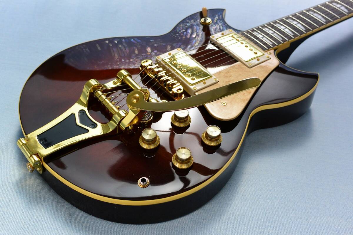 Yamaha SG-800 Mod. Bigsby ビグズビー・タイプ バーズアイメイプル製ピックガード ヤマハ 80-81年 整備&クリーニング済み #24 B03-03_画像2