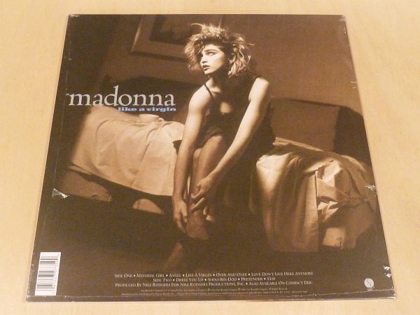 未開封 マドンナ Like A Virgin 復刻180g重量盤LPアナログレコード Madonna Material Girl Dress You Up Dress You Up Nile Rodgers_画像2