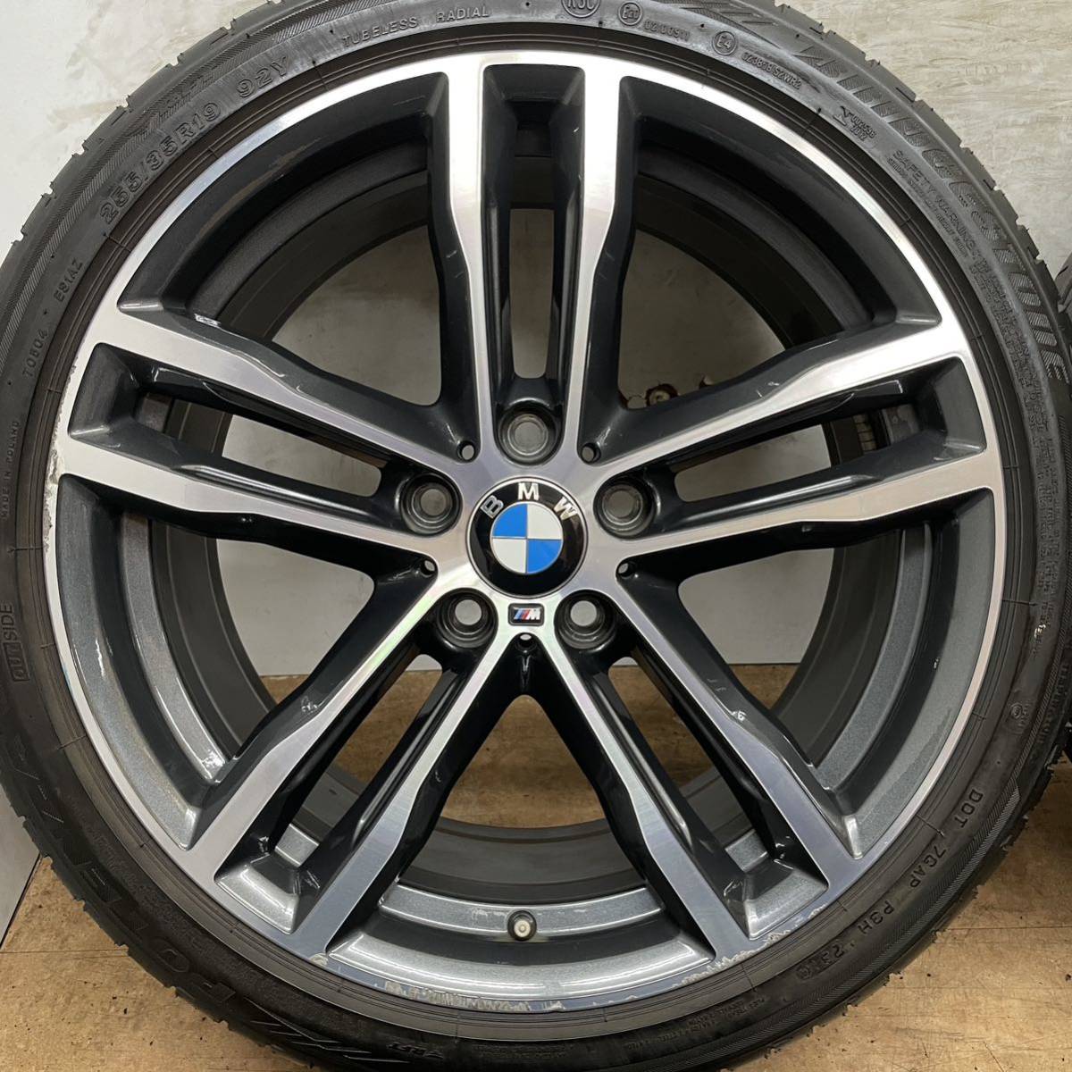 送料無料！BMW 3シリーズ F30 純正 19インチ 8J +36 8.5J +47 PCD120 ブリヂストン 225/40R19 255/35R19 F31 4シリーズ F32 F33 F36 4本_画像4