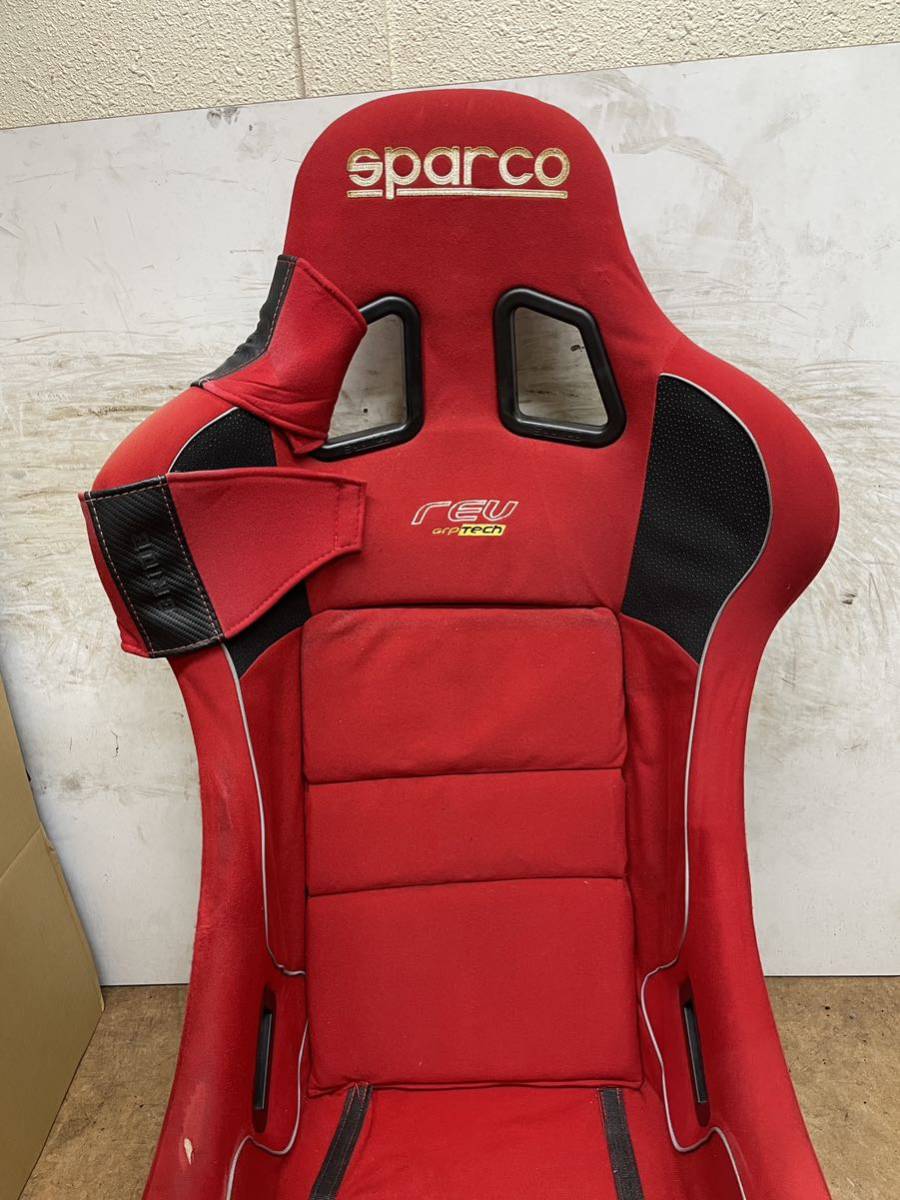 1円スタート！SPARCO RACING SEAT REV GRP Tech スパルコ レーシングシート シート レッド ブラック 8855-1999 11-00031370_画像5