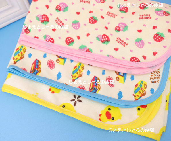 [2 sheets ] crib for waterproof sheet rubber attaching bed‐wetting diapers change seat 120×70 cm