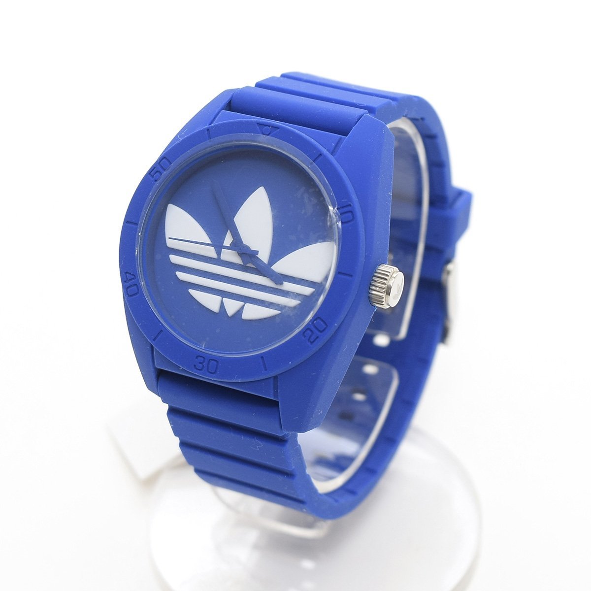 △491375 未使用品 adidas アディダス QZ クォーツ腕時計 PKGAD1015 ブルー_画像1