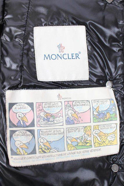 美品　89 モンクレール MONCLER レディース ファー ダウンジャケット ブラック ARMOISE　０　　B124　　　正規品_画像6