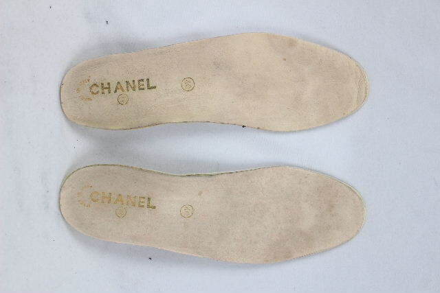 98 シャネル CHANEL　VINTAGE レディース パイル ココマーク スニーカー ピンク ４０．５　　　P27　　正規品_画像9