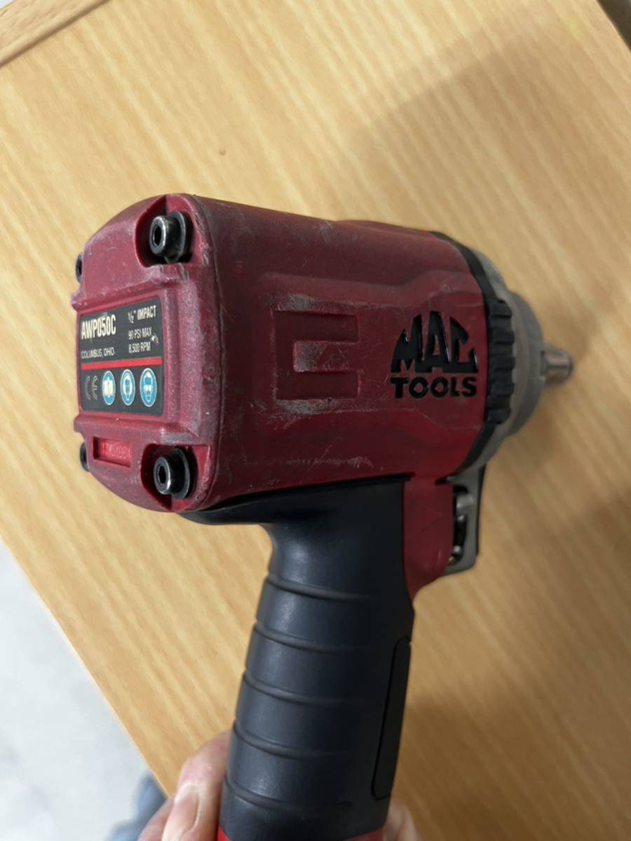 MAC TOOLS Mac tool z1/2 air impact wrench AWP050C max torque 800Nm used 