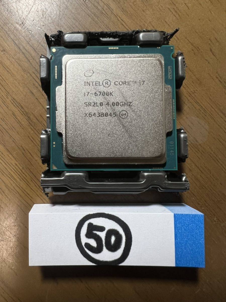 【保証有り】CPU Intel Core i7-6700K 4.0GHz PCパーツ インテル SR2L0 I7 【送料無料】50_画像1