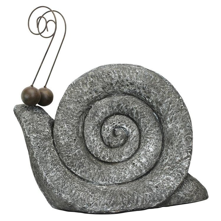 カタツムリのペースのガーデン腹足類彫像:ミディアム石像スネイル彫刻屋外置物アートオブジェ工芸品輸入品_画像1