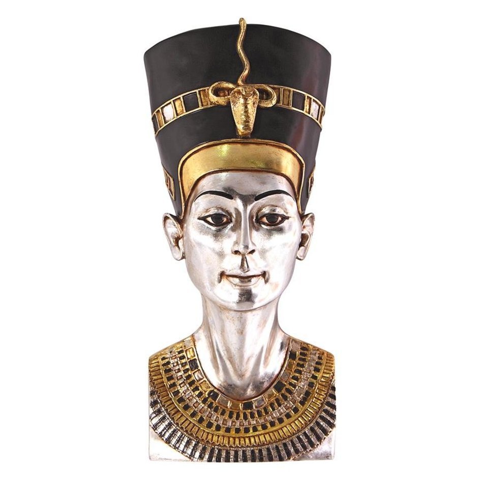 壮大な古代エジプト女王ネフェルティティ壁彫刻インテリア彫像オブジェフィギュアピラミッドナイル贈り物輸入品