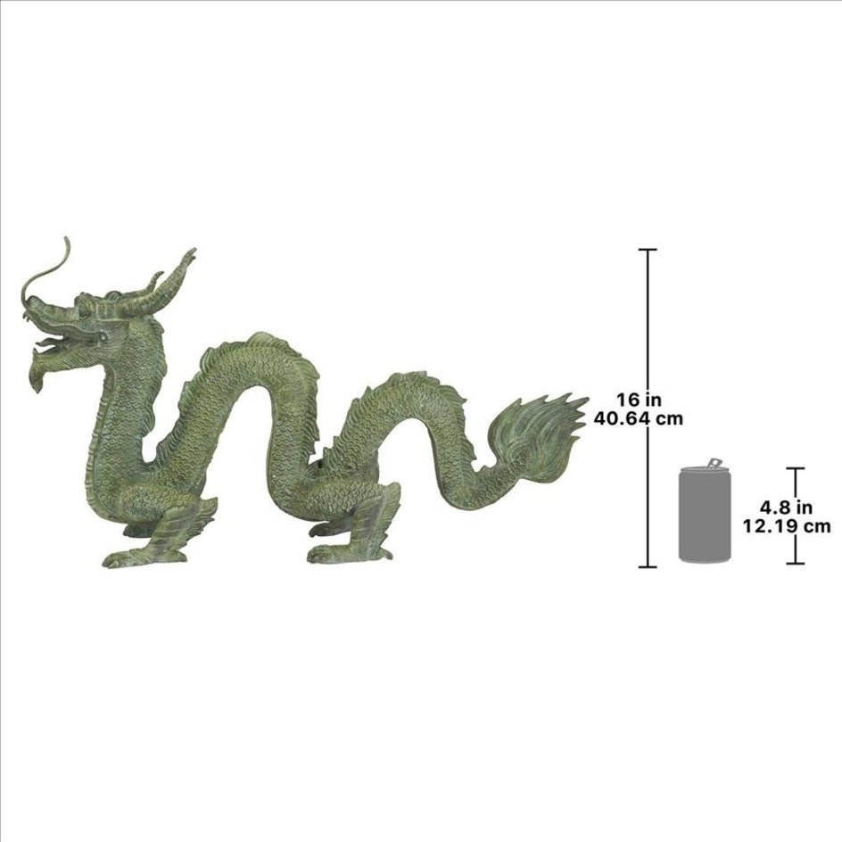 宇宙最強の龍神様 神龍八大龍王 大寺院の翔龍 鋳造ブロンズ製 ガーデンドラゴン庭園彫像アート工芸輸入品_画像4