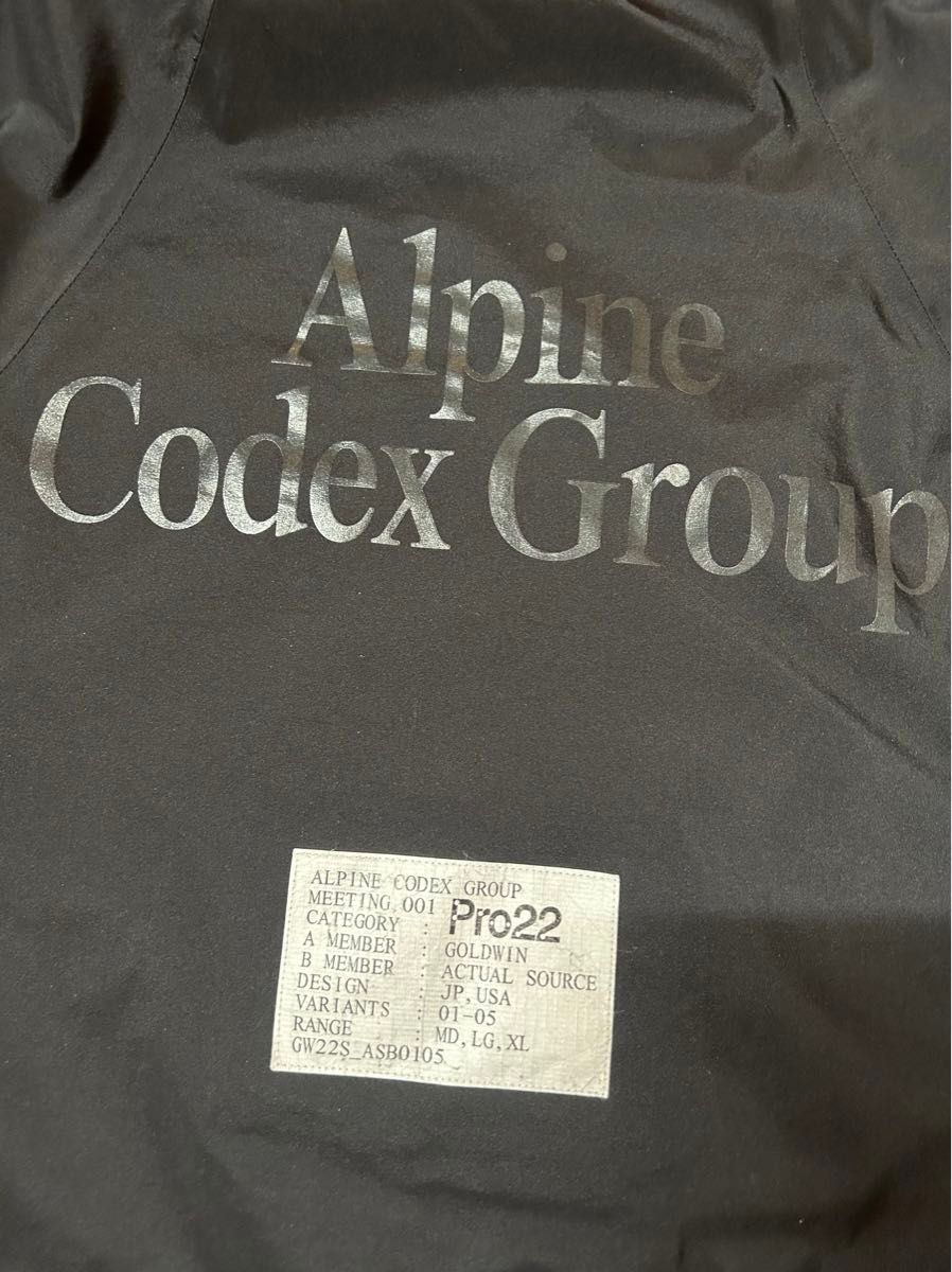 Alpine Codex Group GORE TEX 3L Jacket actual source goldwin Alpine Codex Group GORE TEX 3L Jacket actual source goldwin