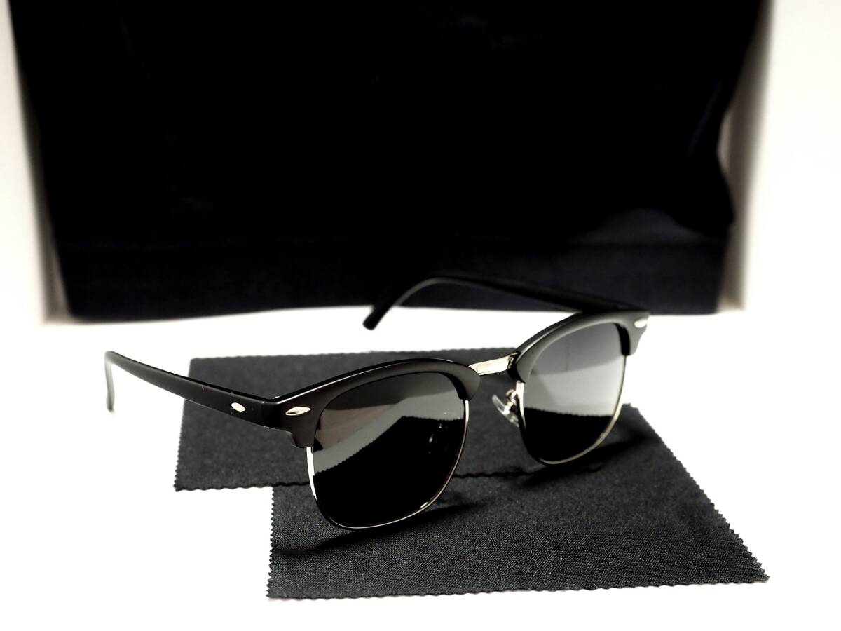 [ new goods ] sunglasses unisex blow we Lynn ton black metal metal 