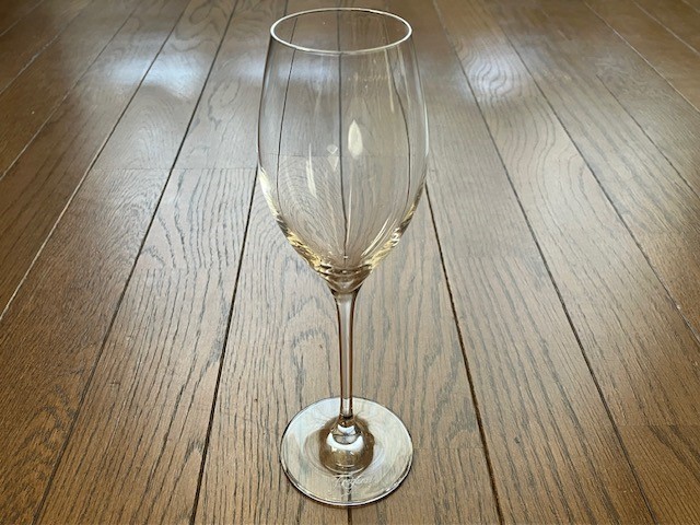 フレシネ　カヴァ　スパークリング　ワイン　シャンパン　グラス　高22cm　径7cm　129g　スペイン　クリスタルガラス　未使用　送料無料_画像1