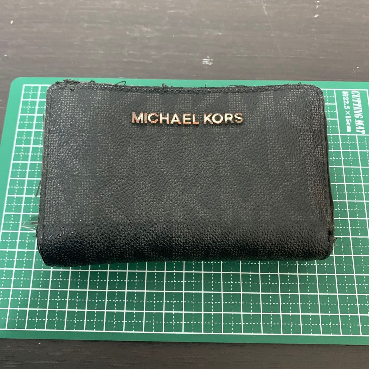 MICHAEL KORS 財布 レザー 小銭入れ 札入れ マイケルコース ブラック 二つ折り財布