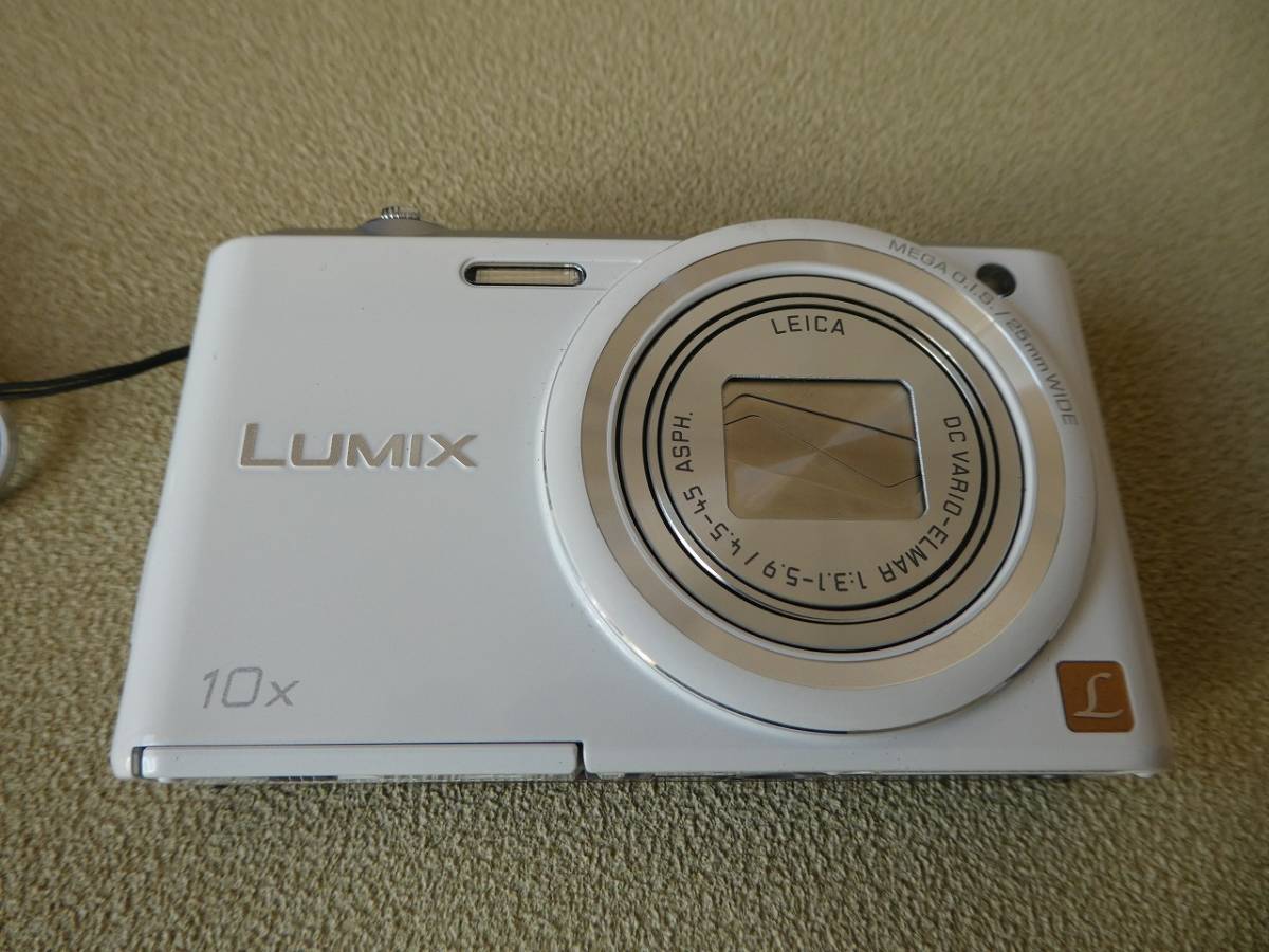 パナソニック Panasonic LUMIX DMC-SZ3-W （ホワイト）バッテリー２個・充電器・ケース・SDカード付【中古品】美品です。_LUMIX DMC-SZ3-W （ホワイト） 