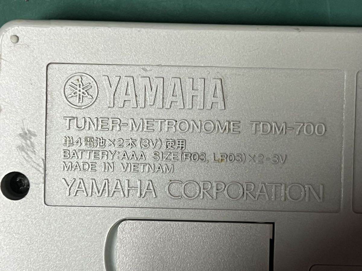 YAMAHA TDM-700 チューナーメトロノーム 動作簡単確認　(60s)_画像7