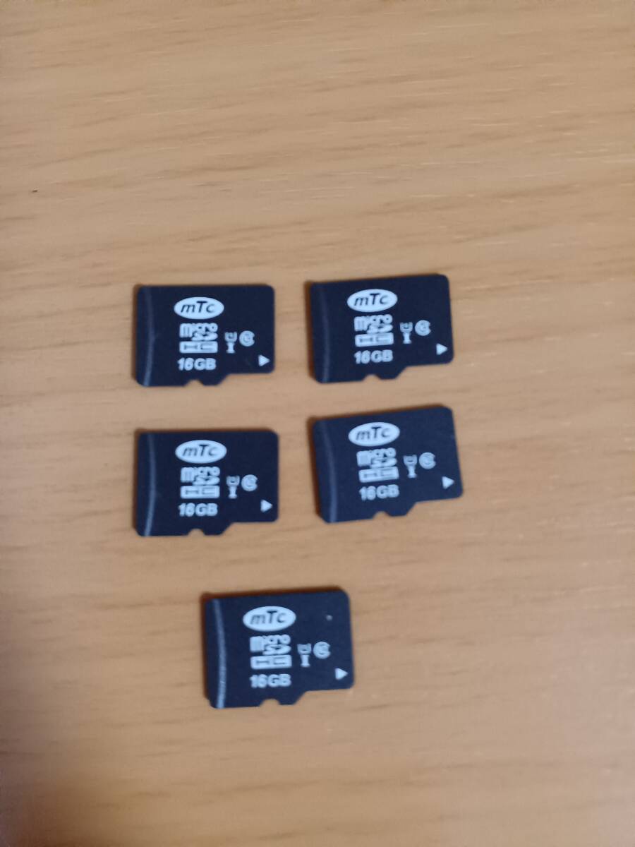 microSD 16GB 5枚／SDHC／マイクロSDカード／中古【商品説明欄必読】MTC_画像1