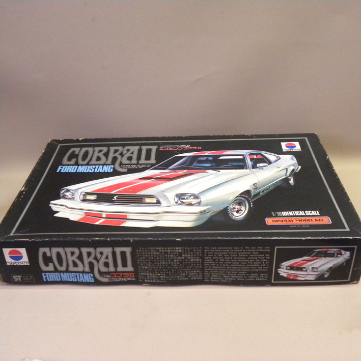 【未使用 新品】1970年代 当時物 日東科学 1/16 フォード ムスタング コブラⅡ( Vintage Nitto Ford Mustang Cobra 2 Model Kit マスタングの画像2