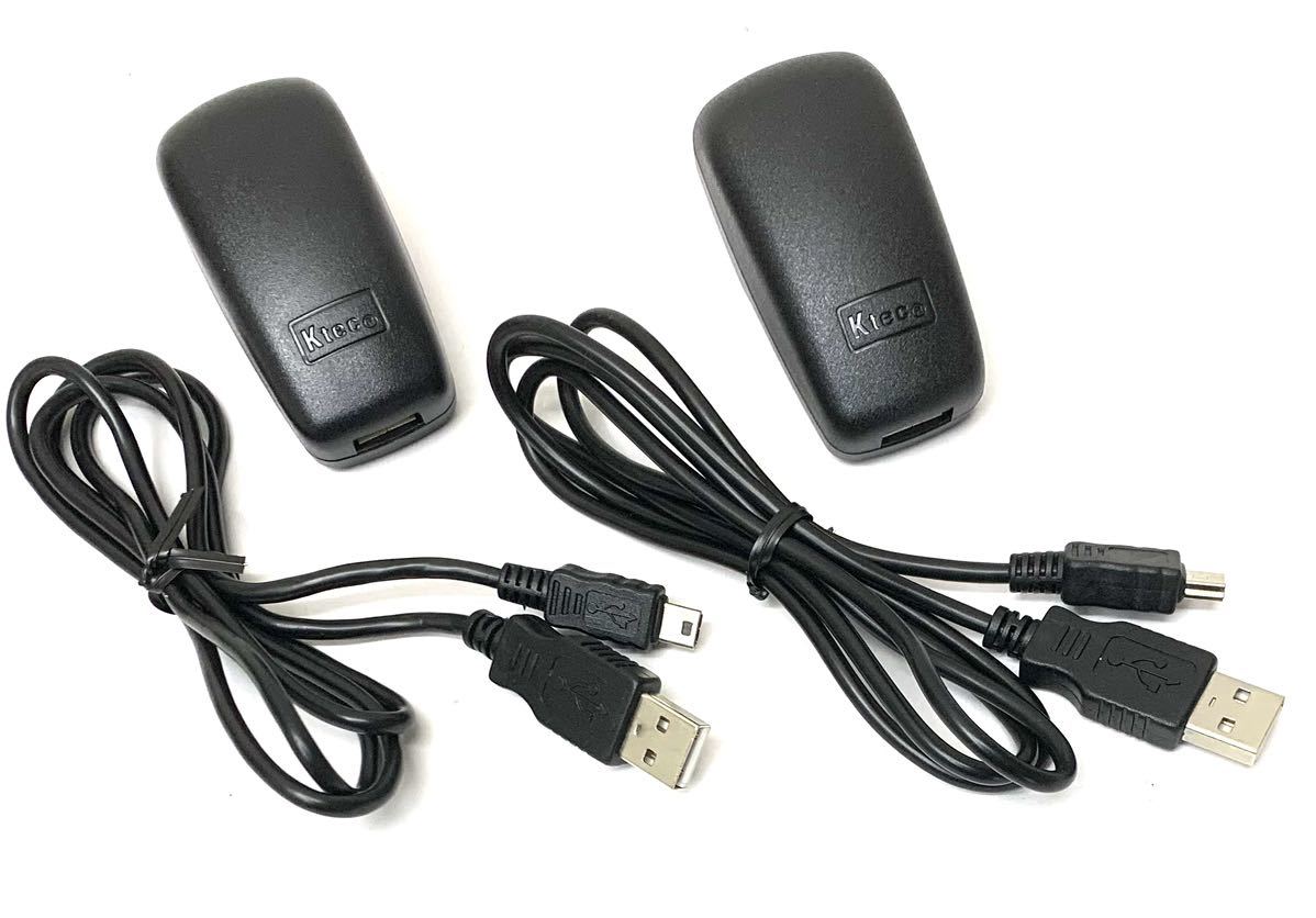 未使用Ktec(ロジテック)ACアダプタKSUFB0500050W1US(USB A/miniUSB Aケーブル付)2個セット 特価品_画像1