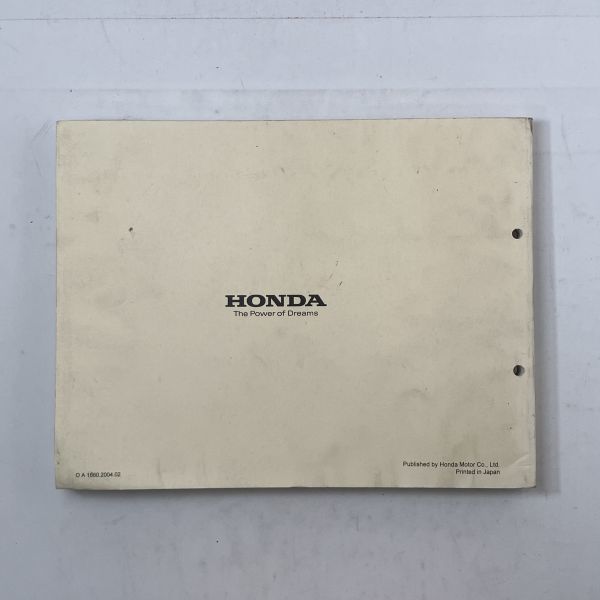 ホンダ CIVIC EU3 EU4 パーツカタログ 1 版 発行 平成16年2月 Honda Motor 2004年　☆シビック パーツリスト　5ろy_画像6