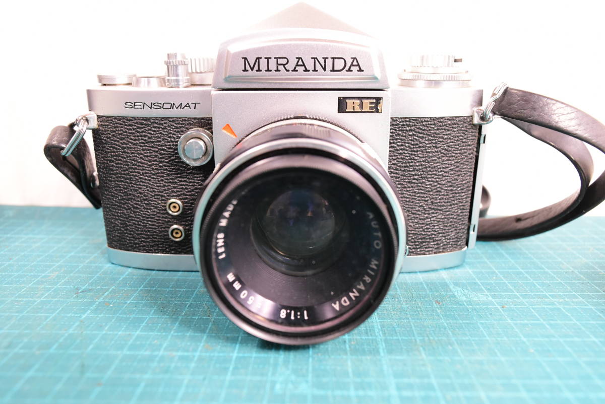 MIRANDA ミランダ　SENSOMAT RE　フィルムカメラ　 Auto　MIRANDA 1:1.8 f=50mm 　シャッター作動可能　部品取り　N. _画像1