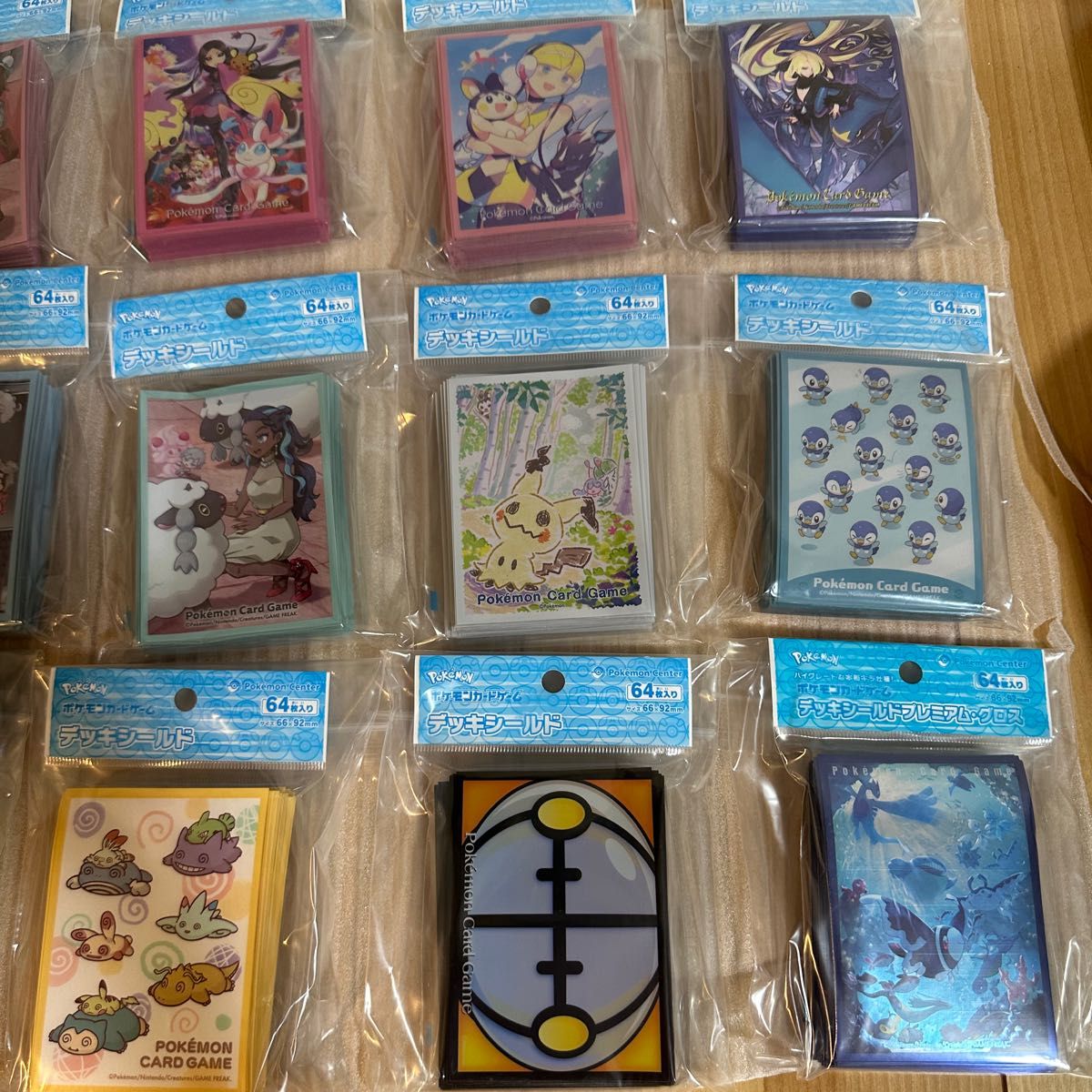 ポケモンカード　デッキシールド　スリーブ　まとめ売り　ポケモンカードゲーム　シロナ　ルリナ　カミツレ　アセロラ　ユウリ　マリィ