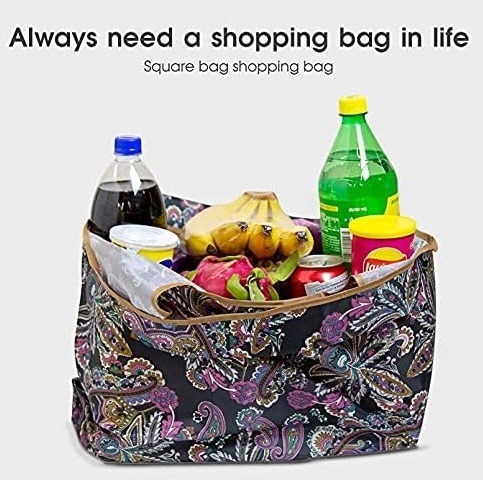 ■新品■エコバッグ【ストライプ　縦模様】【柄Ａ】大容量　コンパクト　簡単　　かわいい　便利　ショッピングバッグ