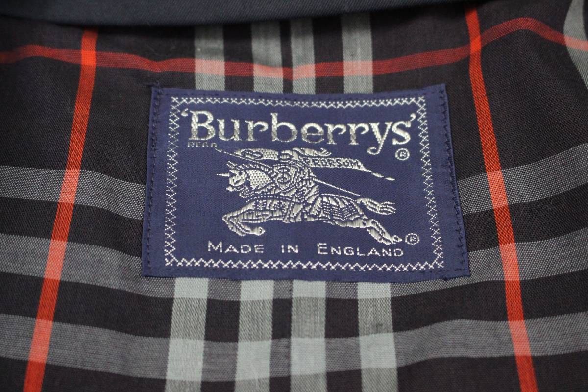 X369/Burberry/バーバリー/イギリス製/オールド/スイングトップ/ブルゾン/裏ノバチェック/ネイビー/ジャケット/メンズ_画像6