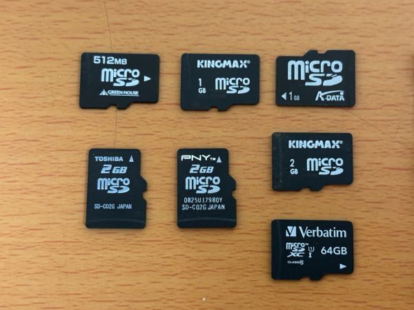 [ рабочее состояние подтверждено / стоимость доставки 160 иен ]Micro SD карта 512MB/1GB×2/2GB×3/64GB SD карта 16MB/64MB/128MB Micro SD Adapter×11 итого 21 позиций комплект 