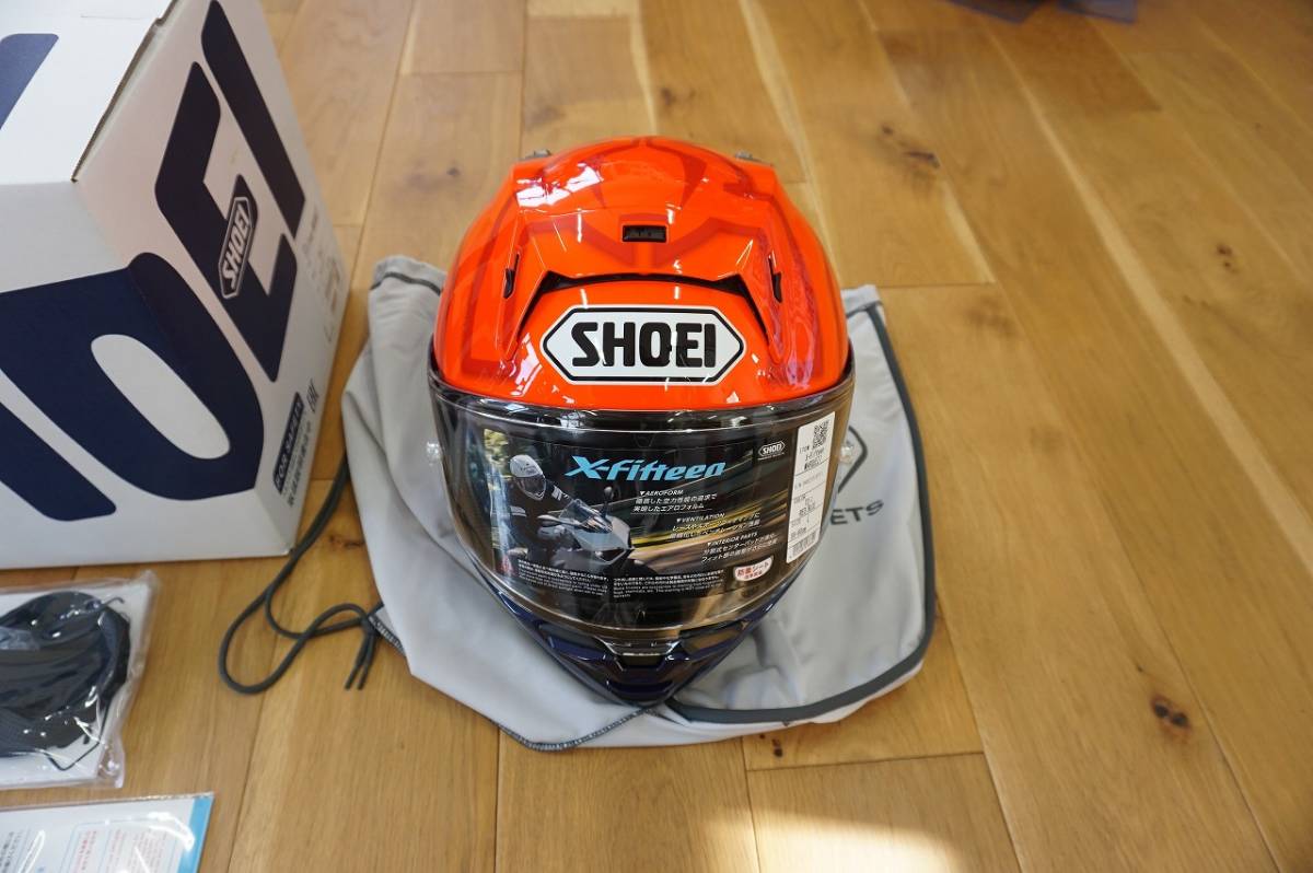 SHOEI　ヘルメット　Ｘ－１５　Ｘ－Ｆｉｆｔｅｅｎ　マルケス７（ＭＡＲＱＵＥＺ７）Ｌサイズ　２３年製　国内正規　未使用新品　送料無料_画像3