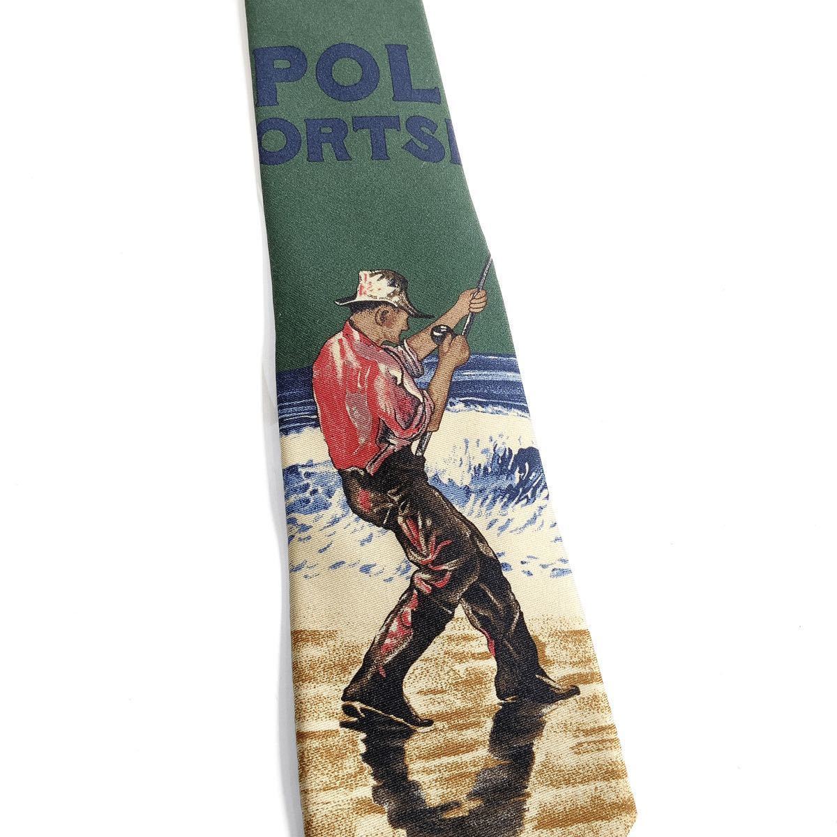  popular 23FW new goods POLO RALPH LAUREN Polo sport man silk tsu il Thai Polo Ralph Lauren necktie chief suit RRL