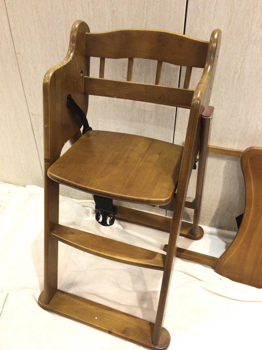 #10918#. therefore . wooden high chair yatomi dining chair meal for baby chair baby 