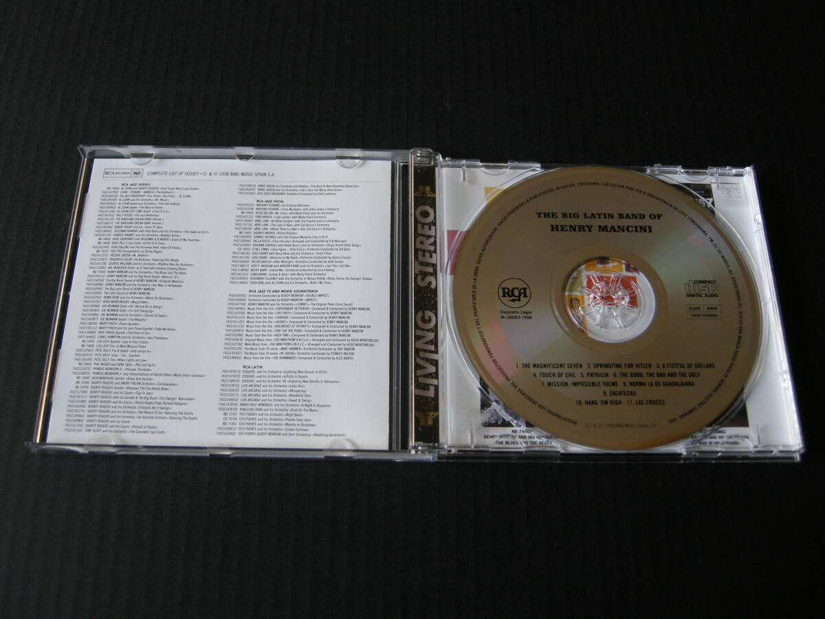 「ヘンリー・マンシーニ/ビック・ラテンバンド・オブ・ヘンリー・マンシーニ」 (THE BIG LATIN BAND OF HENRY MANCINI) (RCA/BMG/SPAIN盤）_画像3
