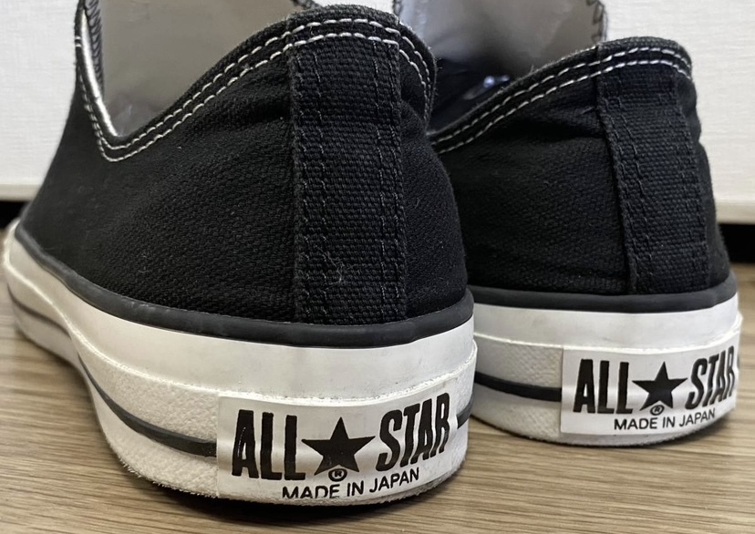 converseコンバースCHUCK TAYLOR/ キャンバス ALL STAR J【Made in Japan/日本製】オールスターローカットスニーカーBLACK27.5cmADDICT70_画像8