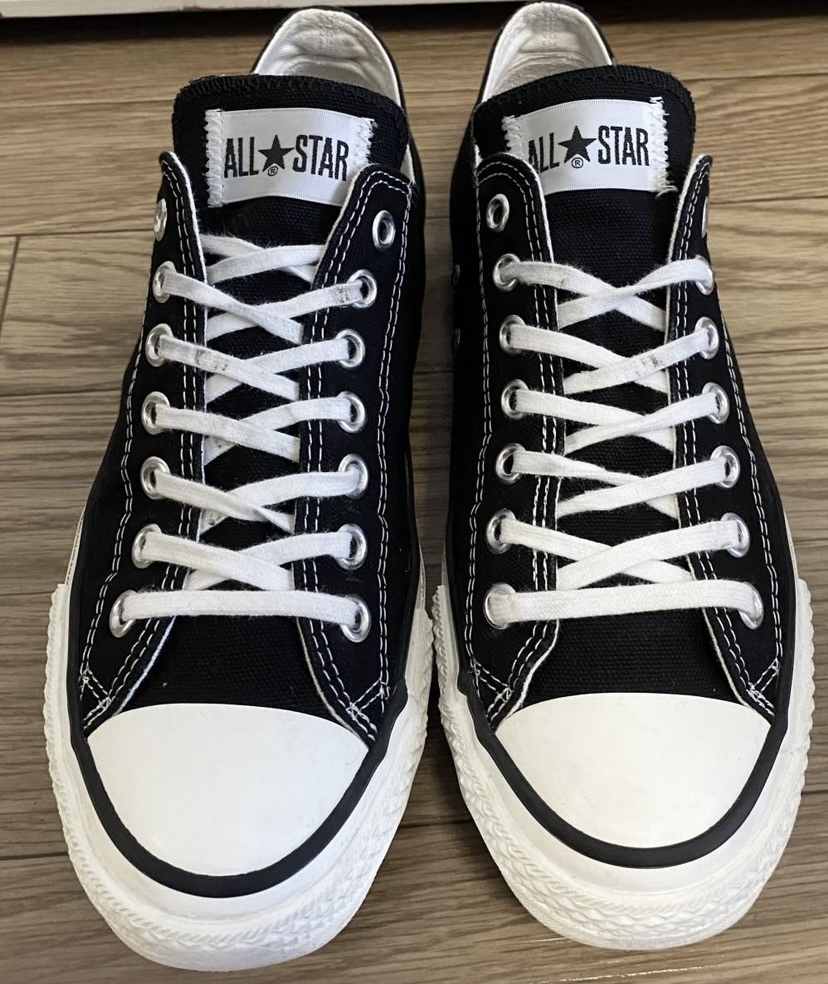 converseコンバースCHUCK TAYLOR/ キャンバス ALL STAR J【Made in Japan/日本製】オールスターローカットスニーカーBLACK27.5cmADDICT70_画像4