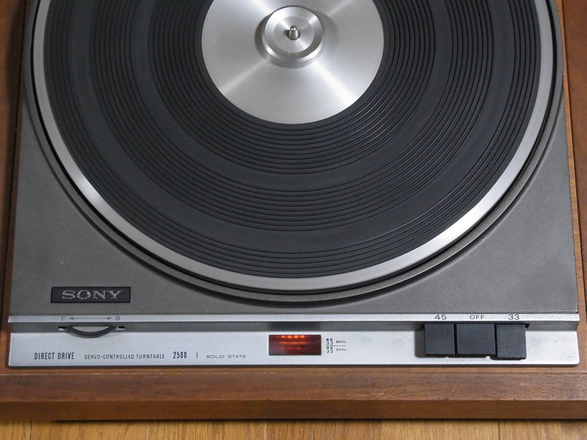SONY ソニー PSE-2500 レコードプレーヤー ターンテーブル 回転安定せず ジャンクです_画像6