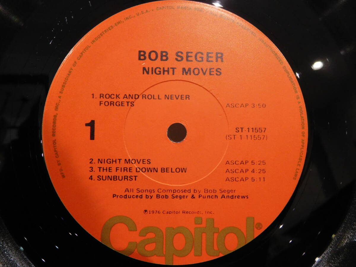 ○BOB SEGER & THE SILVER BULLET BAND/NIGHT MOVE USA輸入再発盤LPレコード　STー11557_画像3