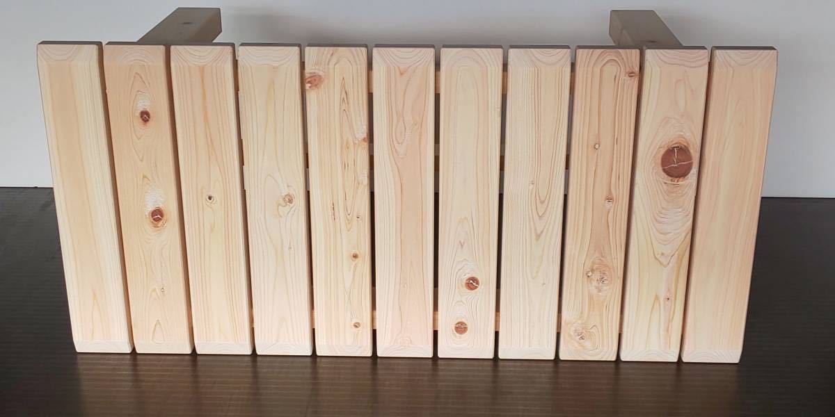 天然木 職人による手造り ベンチタイプ　椅子 　限定４脚_画像3