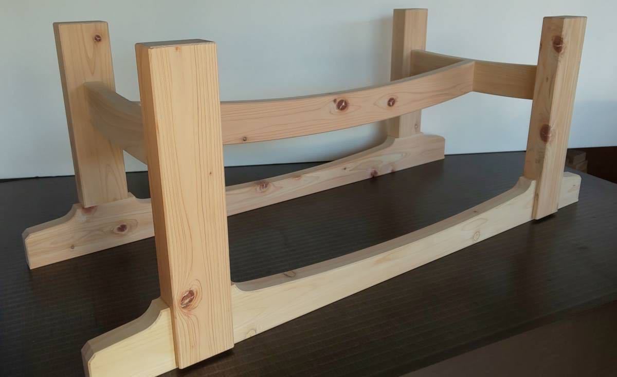 天然木 職人による手造り ベンチタイプ　椅子 　限定４脚_画像7