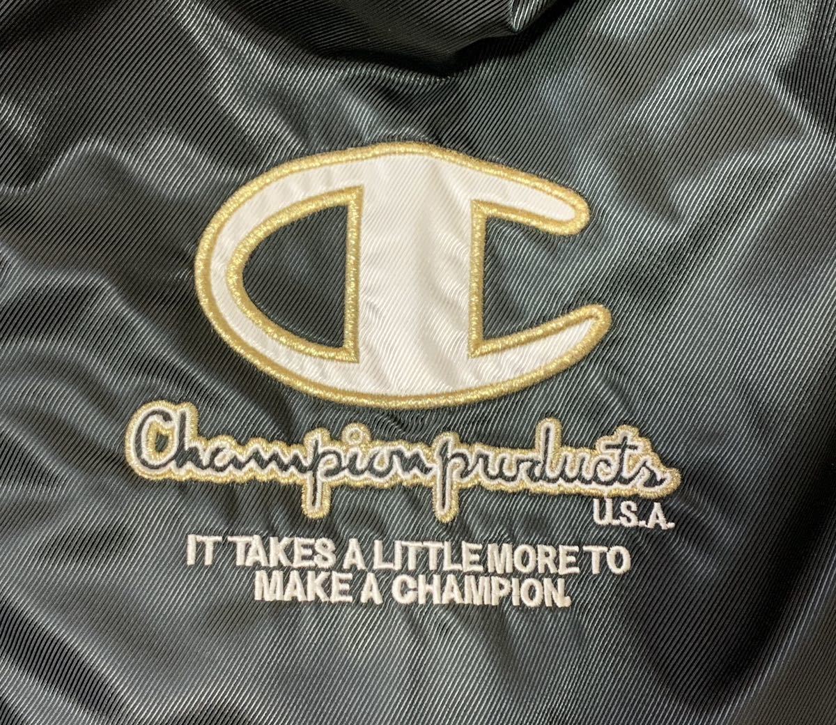 Champion Champion // флис подкладка длинный рукав вышивка талия draw код с хлопком bench пальто ( мельчайший глянец чёрный серия ) размер O