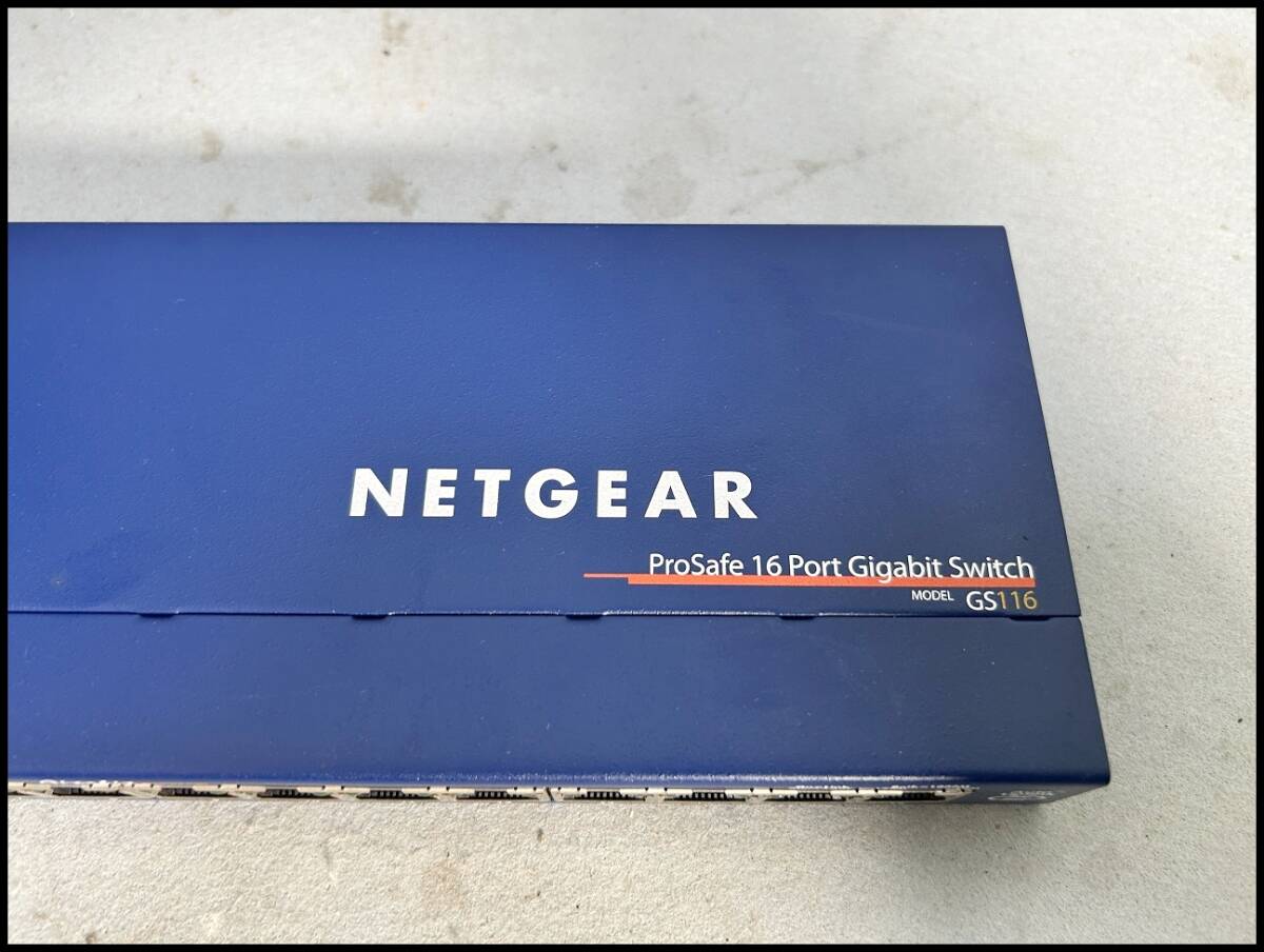 ★NETGEAR スイッチングハブ 16ポート GS116v2 本体のみ 通電未確認 ジャンク品★_画像3