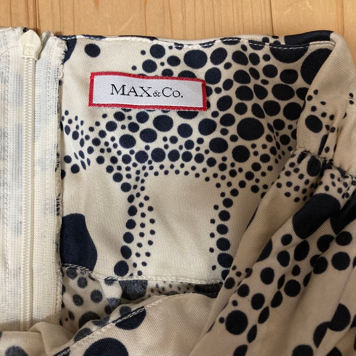 MAX&Co.マックスアンドコー/シルクの水玉スカート/JERSEY SKIRT/RN73136/MOD.T771988