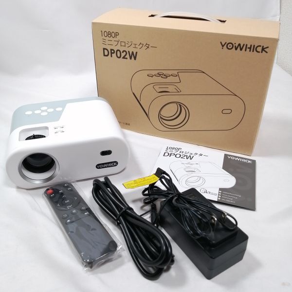 yowhick 1080Pミニプロジェクター DP02W 中古 a09563_画像1