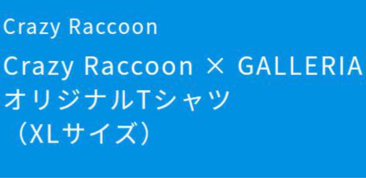 【新品未使用品】Crazy Racoon × GALLERIA　Tシャツ